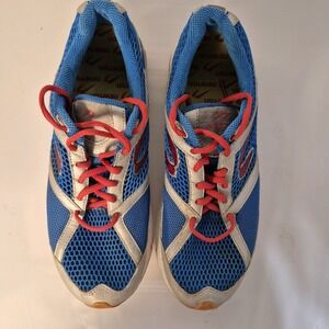 Newton Gravity Running Shoes Men 9.5 Blue Gray Red Mesh Lightweight Low Top